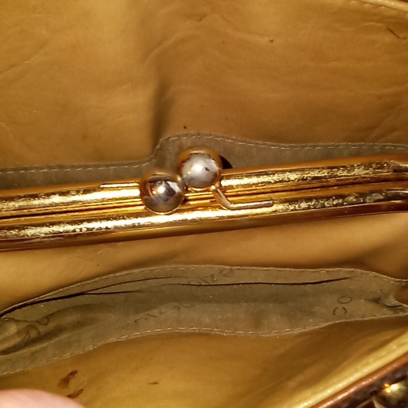 Vintage '80s Capezio Brown leather purse - Picture 3 of 6